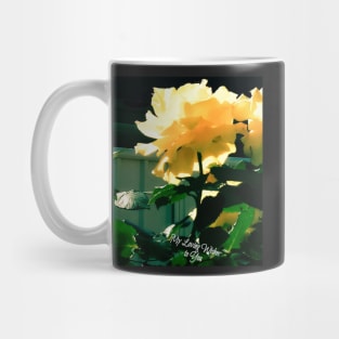 Wish Flower of Translucent Yellow Mug